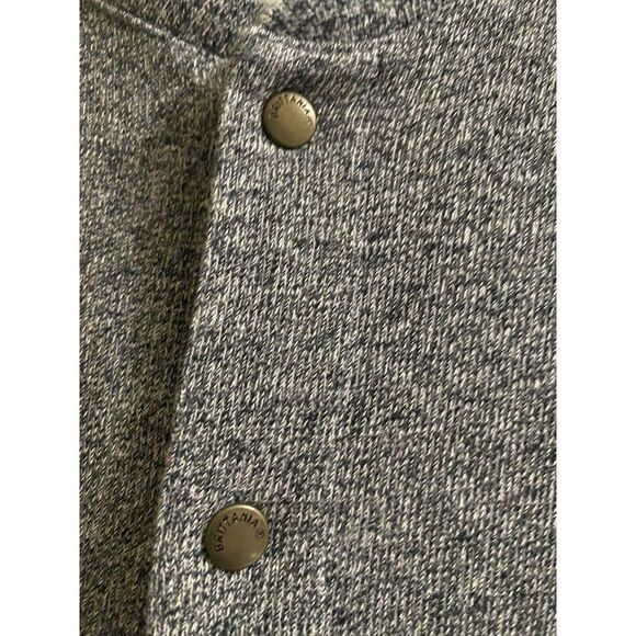 Vintage Brittania Gray Cotton Hunting Vest Suede Shoulders Button Pockets Size L - Picture 10 of 14